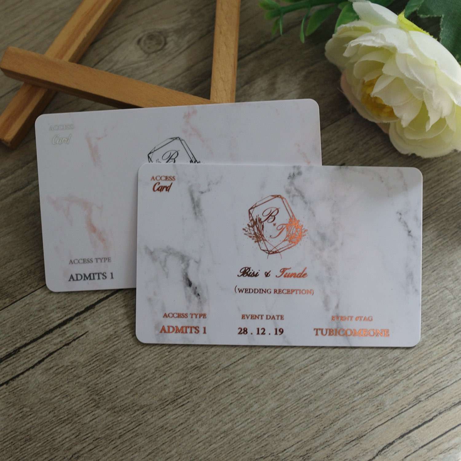 Wedding Reception Access Card Customized Wedding Supplies